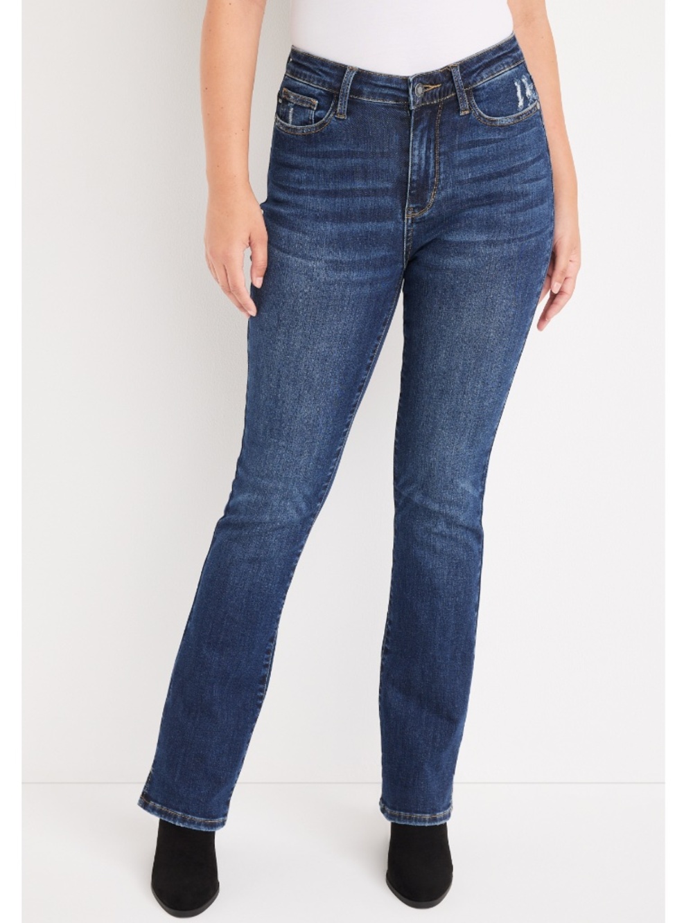 Judy Blue Dark Indigo Slim Bootcut Jeans Size 14W